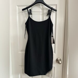 Black city vibe dress with rhinestone detail new with tags
